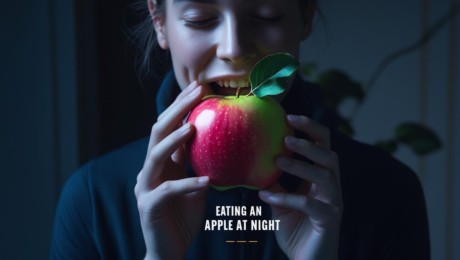 eating apple at night